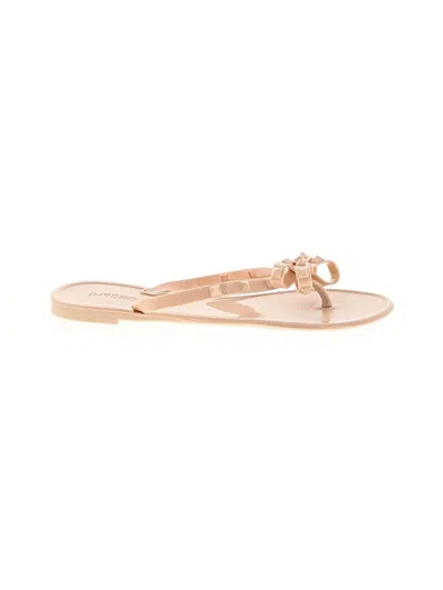 Pre-owned Assorted Brands Flip Flops In Gold