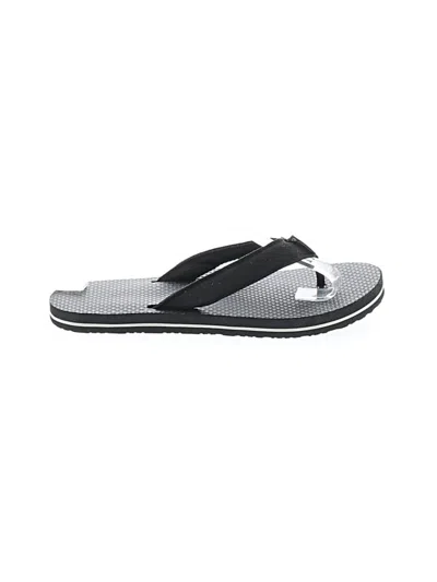 Pre-owned Assorted Brands Kids' Flip Flops In Gray