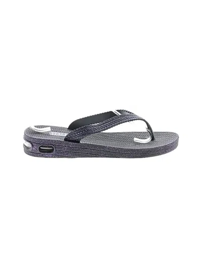 Pre-owned Assorted Brands Flip Flops In Gray