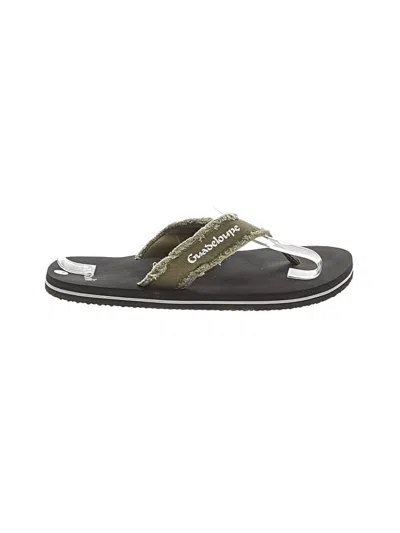 Pre-owned Assorted Brands Flip Flops In Green