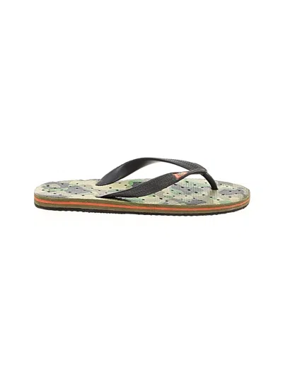Pre-owned Assorted Brands Kids' Flip Flops In Green