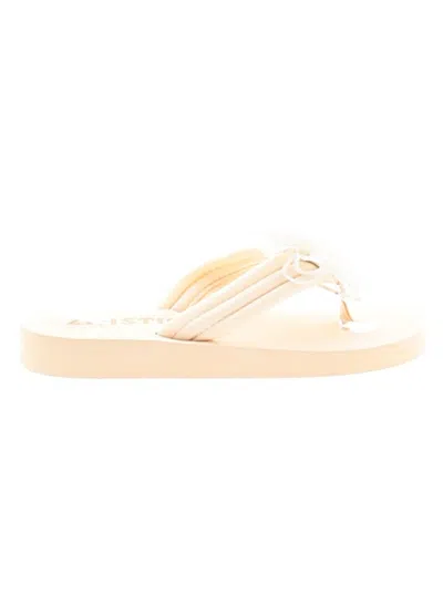 Pre-owned Assorted Brands Flip Flops In Ivory