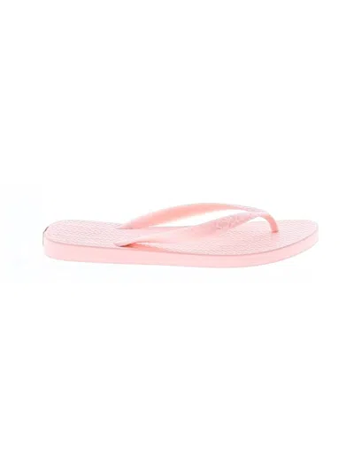 Pre-owned Assorted Brands Flip Flops In Pink