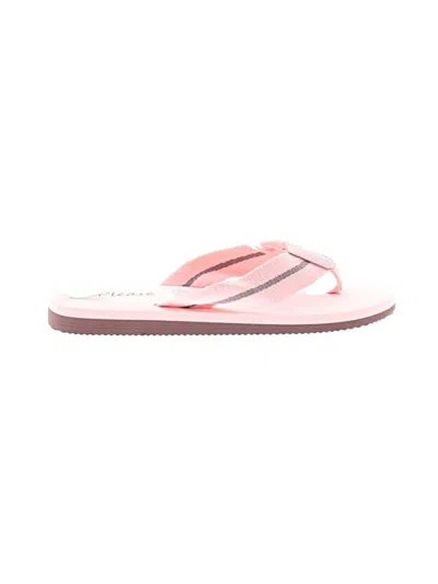 Pre-owned Assorted Brands Flip Flops In Pink