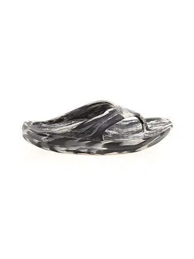 Pre-owned Assorted Brands Flip Flops In Silver