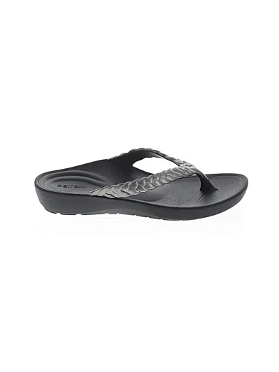 Assorted Brands Flip Flops In Silver