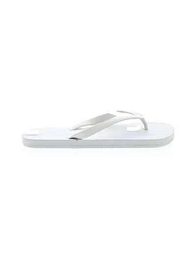 Pre-owned Assorted Brands Flip Flops In White