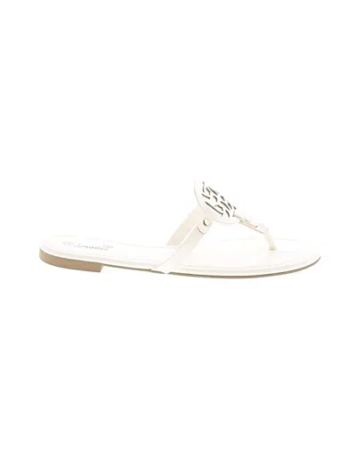 Pre-owned Assorted Brands Flip Flops In White