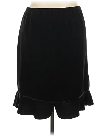 Pre-owned Assorted Brands Formal Skirt In Black
