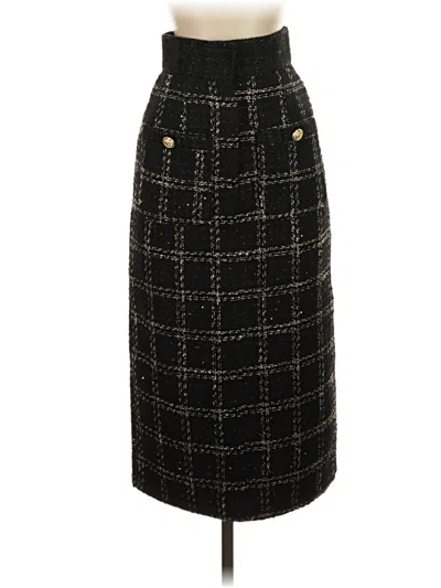Pre-owned Assorted Brands Formal Skirt In Black