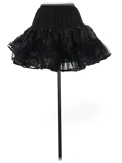 Pre-owned Assorted Brands Formal Skirt In Black