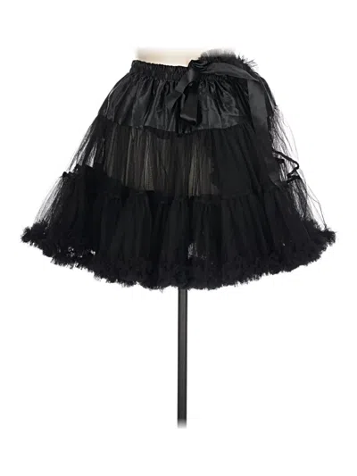 Pre-owned Assorted Brands Formal Skirt In Black