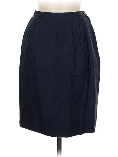 Pre-owned Assorted Brands Formal Skirt In Blue