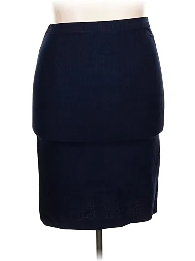 Pre-owned Assorted Brands Formal Skirt In Blue