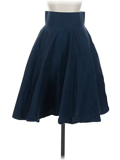 Pre-owned Assorted Brands Formal Skirt In Blue