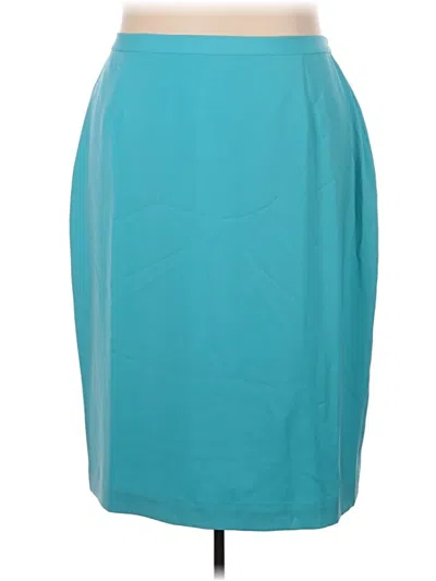 Pre-owned Assorted Brands Formal Skirt In Blue
