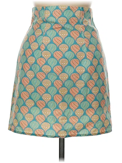 Pre-owned Assorted Brands Formal Skirt In Blue
