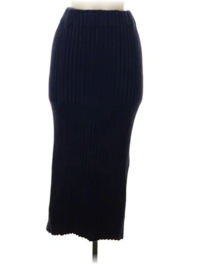 Pre-owned Assorted Brands Formal Skirt In Blue