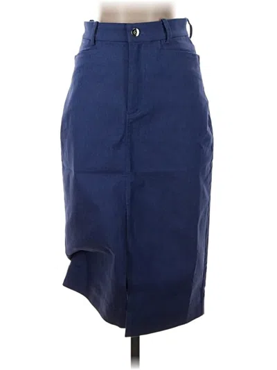 Pre-owned Assorted Brands Formal Skirt In Blue