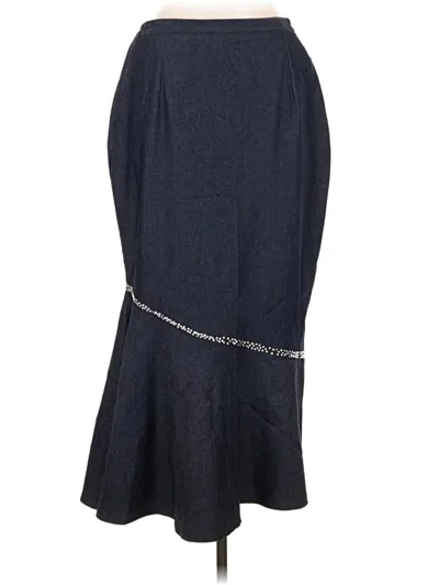 Pre-owned Assorted Brands Formal Skirt In Blue