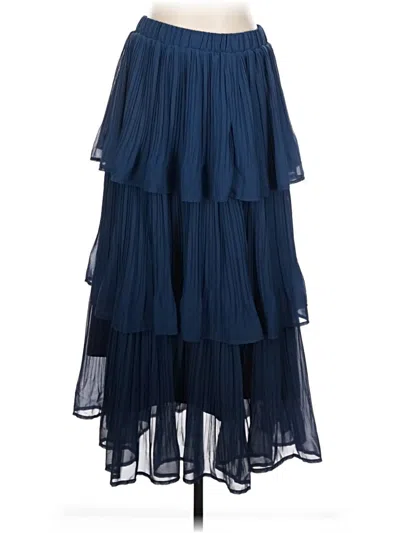 Pre-owned Assorted Brands Formal Skirt In Blue