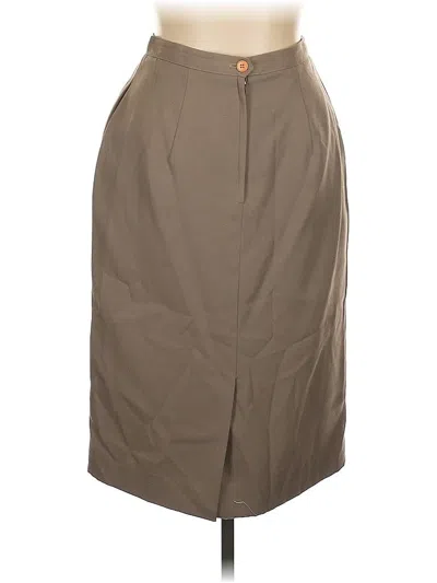 Pre-owned Assorted Brands Formal Skirt In Brown