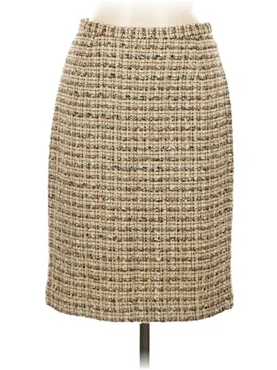 Pre-owned Assorted Brands Formal Skirt In Brown