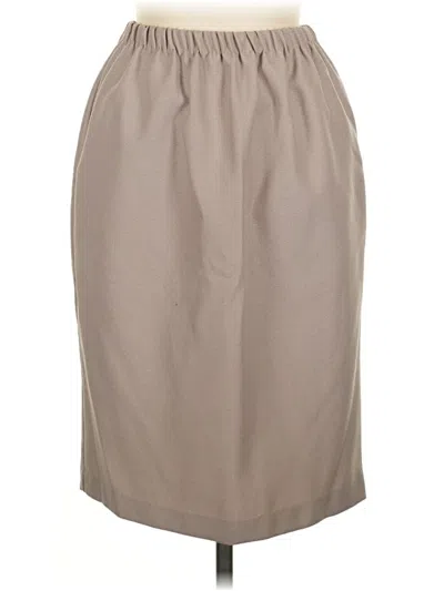 Pre-owned Assorted Brands Formal Skirt In Brown