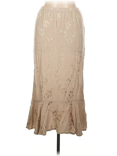 Pre-owned Assorted Brands Formal Skirt In Brown