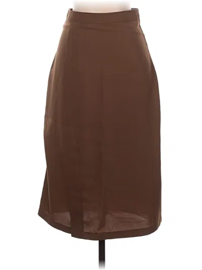 Pre-owned Assorted Brands Formal Skirt In Brown