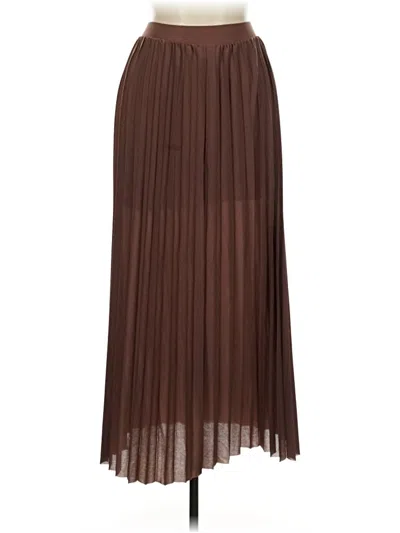 Pre-owned Assorted Brands Formal Skirt In Brown