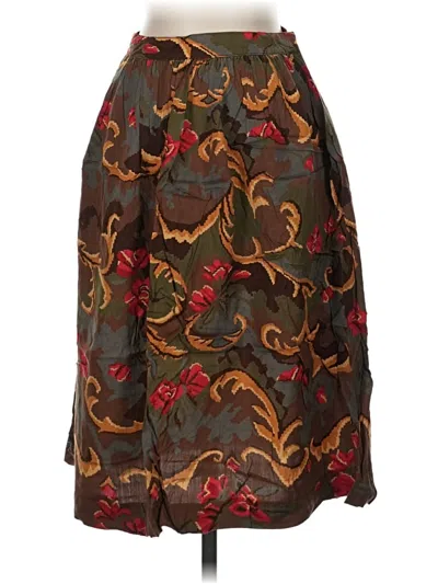 Pre-owned Assorted Brands Formal Skirt In Brown