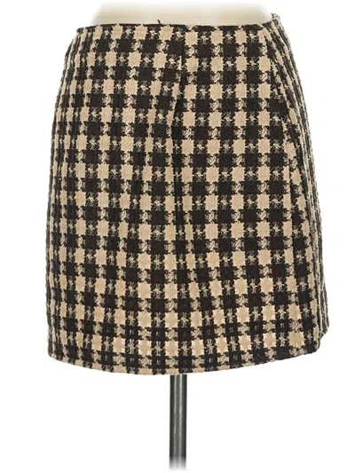 Pre-owned Assorted Brands Formal Skirt In Brown