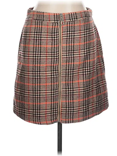 Pre-owned Assorted Brands Formal Skirt In Brown