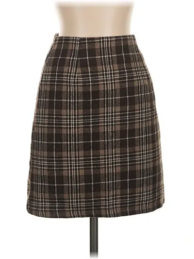 Pre-owned Assorted Brands Formal Skirt In Brown