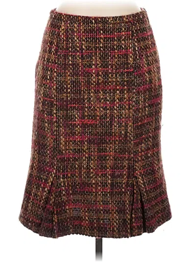 Pre-owned Assorted Brands Formal Skirt In Brown