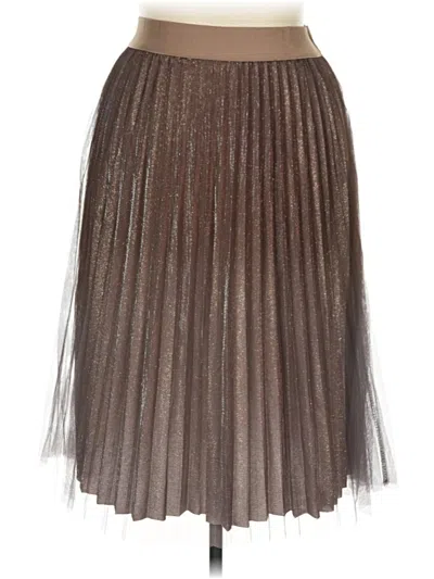 Pre-owned Assorted Brands Formal Skirt In Brown