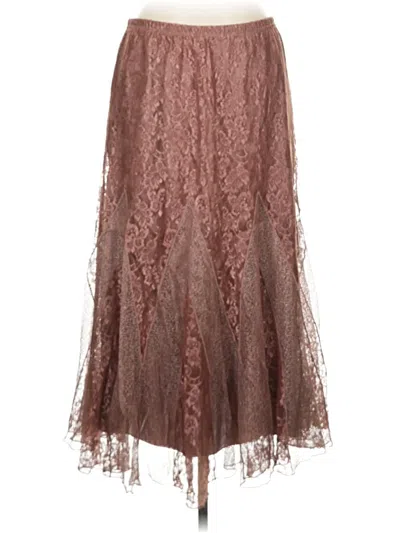 Pre-owned Assorted Brands Formal Skirt In Brown