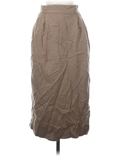 Pre-owned Assorted Brands Formal Skirt In Brown