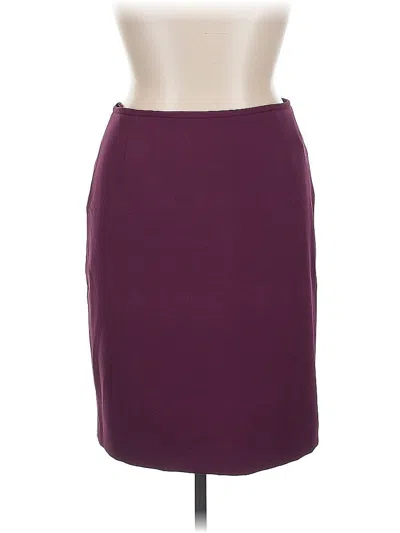 Pre-owned Assorted Brands Formal Skirt In Burgundy