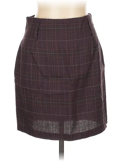 Pre-owned Assorted Brands Formal Skirt In Burgundy