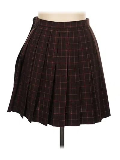 Pre-owned Assorted Brands Formal Skirt In Burgundy