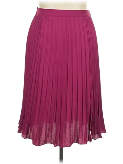 Pre-owned Assorted Brands Formal Skirt In Burgundy