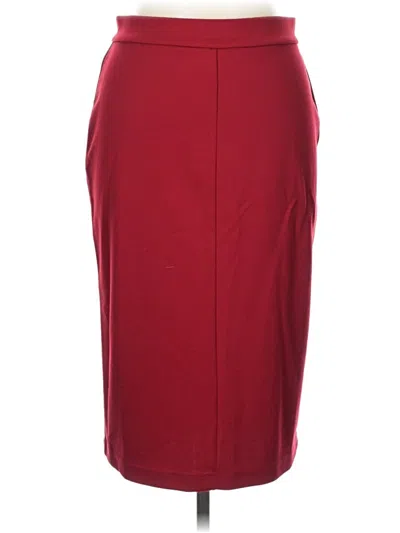 Pre-owned Assorted Brands Formal Skirt In Burgundy