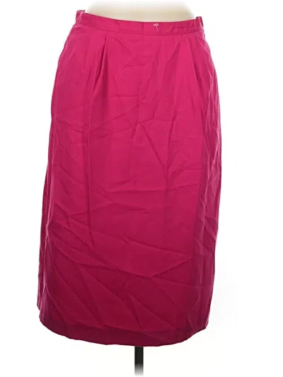 Pre-owned Assorted Brands Formal Skirt In Burgundy