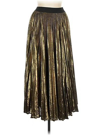 Pre-owned Assorted Brands Formal Skirt In Gold
