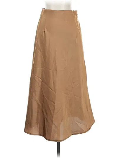 Pre-owned Assorted Brands Formal Skirt In Gold
