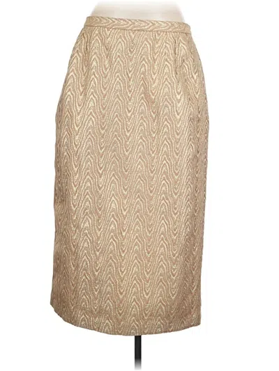 Pre-owned Assorted Brands Formal Skirt In Gold
