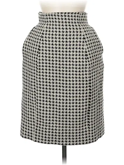 Pre-owned Assorted Brands Formal Skirt In Gray