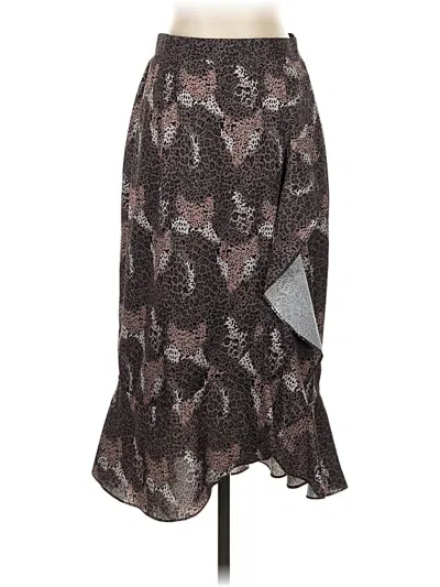 Pre-owned Assorted Brands Formal Skirt In Gray